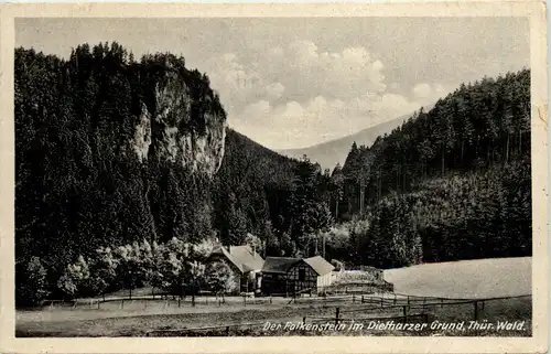 Der Falkenstein im Dietharzer Grund, Thür.Wald -511910