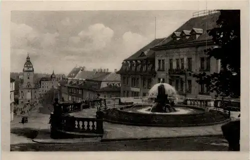 Gotha, Wasserkunst mit Blick zum Markt -512856