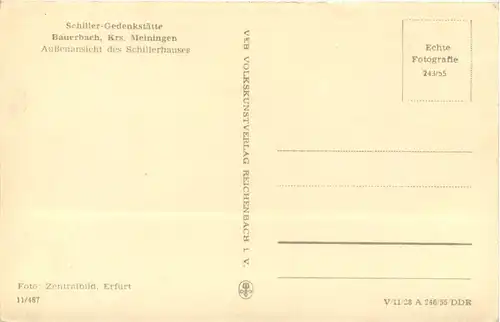 Bauerbach Kr. Meiningen, Schiller-Gedenkstätte -512996