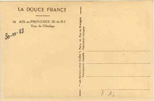 Aix en Provence - Tour de l Horologe -497904