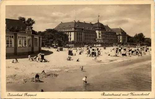 Zoppot - Badestand mit Kasinohotel -625428