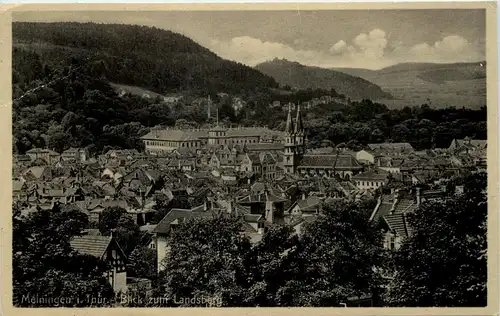 Meiningen, Schloss - Bogenbrücke -512502