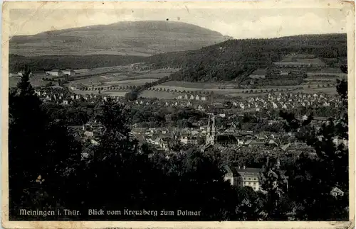 Meiningen, Blick vom Kreuzberg zum Dolmar -512454