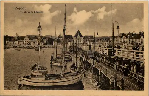 Ostseebad Zoppot - Seesteg -625526