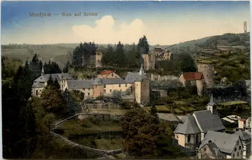 Montjoie - Monschau, Blick auf Schloss -513416