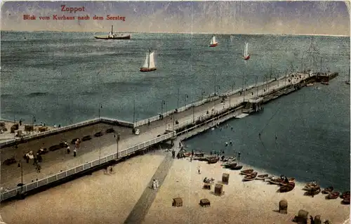 Ostseebad Zoppot - Seesteg -625606