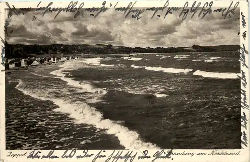Ostseebad Zoppot - Brandung am Nordstrand -625844