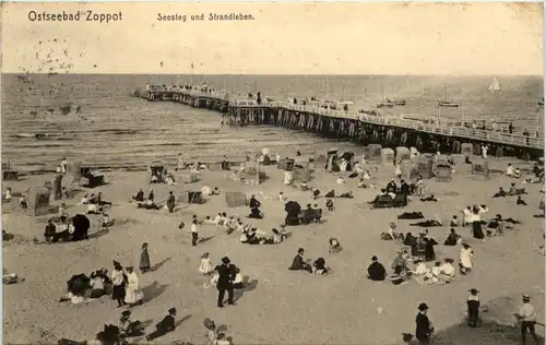 Ostseebad Zoppot - Seesteg -625864