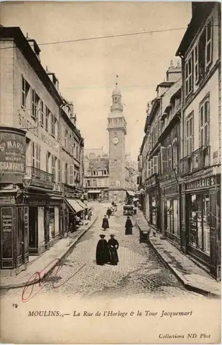 Moulins - La Rue de l Horloge -485974