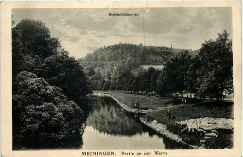 Meiningen, Partie an der Werra -512488