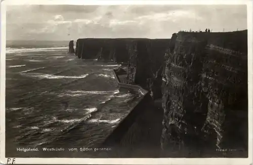 Helgoland, Westküste vom Süden gesehen -511424