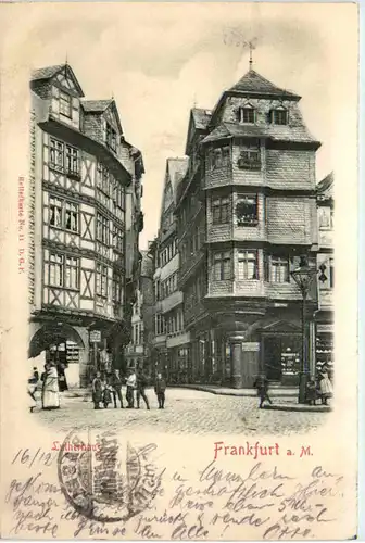 Gruss aus Frankfurt - Prägekarte -498364