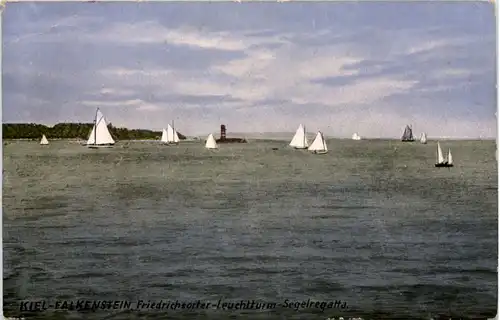 Kiel-Falkenstein, Friedrichsorter-Leuchtturm - Segelegatta -512628