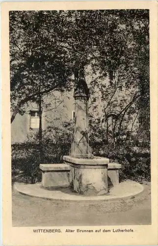 Wittenberg, Alter Brunnen auf dem Lutherhofe -511724