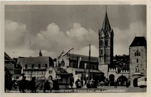 Eisenach, Platz der Deutsch-Sowj. Freundschaft mit Lutherdenkmal -512768