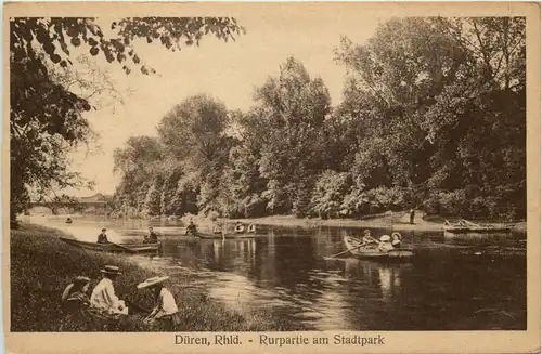 Düren, Rurpartie am Stadtpark -513342