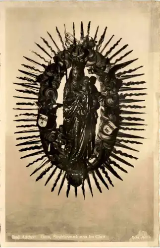 Aachen, Dom, Strahlenmadonna im Chor -513592