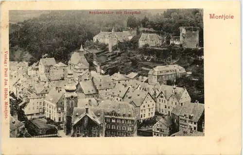 Montjoie-Monschau-Eifel, Schlossruine mit Hospital -513470