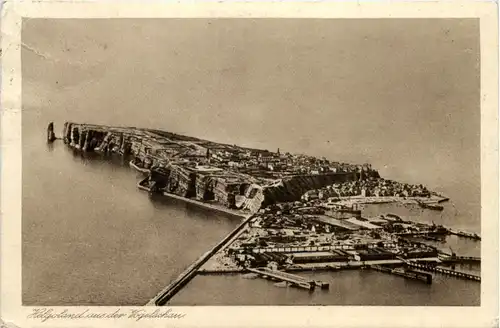 Helgoland, aus der Vogelschau -513672