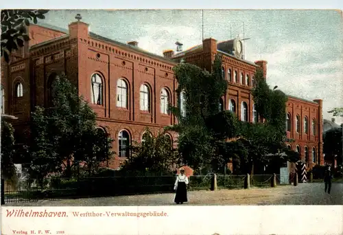 Wilhelmshaven - Werfttor und Verwaltungs-Gebäude -498864