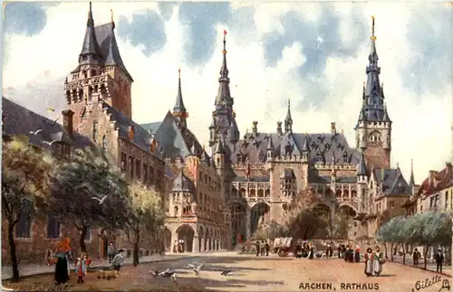 Aachen, Rathaus -513502