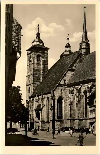 Schmalkalden, Blick zur Kirche -513108