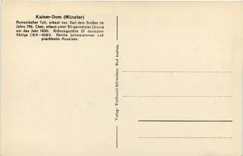 Aachen, Katschhof mit Kaiserdom - Münster -513574