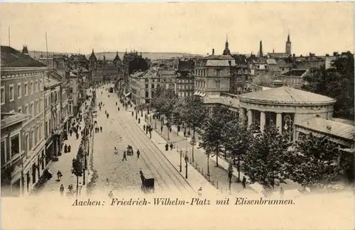Aachen, Friedrich-Wilhelm-Platz mit Elisenbrunnen -514826
