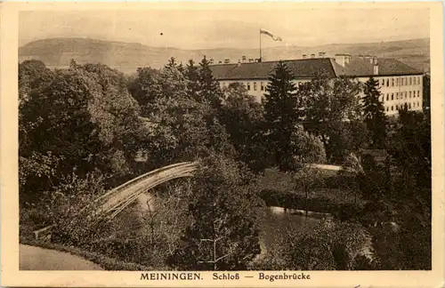 Meiningen, Schloss - Bogenbrücke -512504