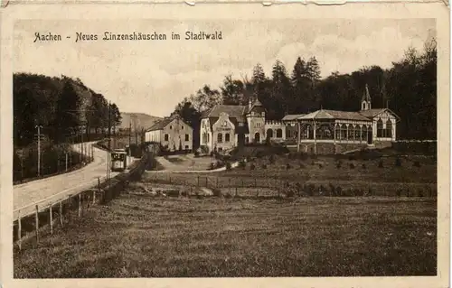 Aachen, Neues Linzenshäuschen im Stadtwald -514816