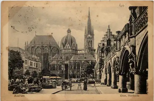 Aachen, Dom, Nordseite -514936