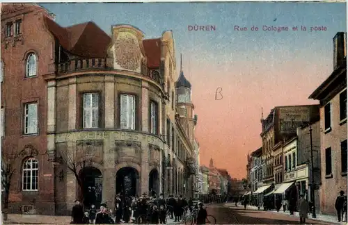Düren, Rue de Cologne et la poste -515546