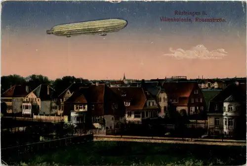 Wilhelmshaven - Rüstringen - Rosenstrasse mit Zeppelin -487596