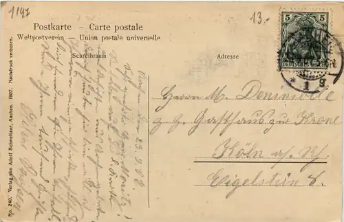 Aachen, Monheimsallee, Wingertsberg mit meteorologischem Observatorium -514732