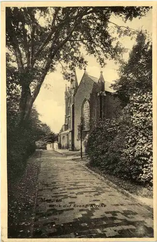 Meppen, Blick auf Ev. Kirche -515336