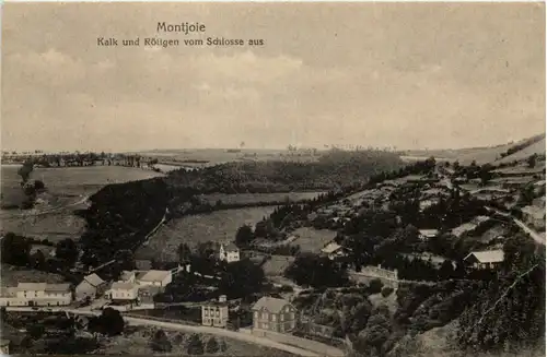 Montjoie - Monschau, Kalk und Röttgen vom Schloss aus -513404