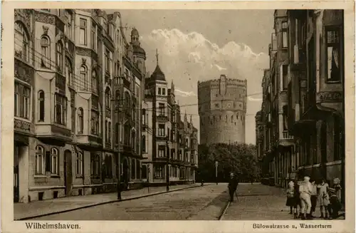 Wilhelmshaven - Bülowstrasse und Wasserturm -487930