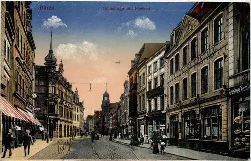 Düren, Kölnstrasse mit Postamt -515596