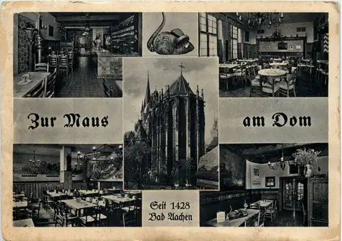Aachen, Zur Maus am Dom, div. Bilder -514910