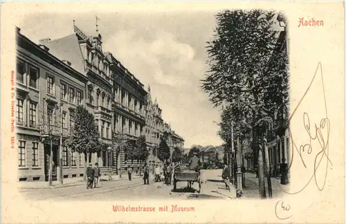 Aachen, Wilhelmstrasse mit Museum -515696