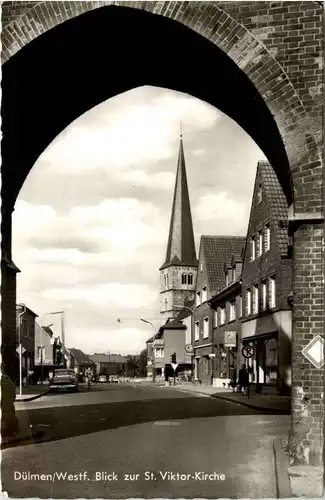 Dülmen i. W., Blick zur St. Victor-Kirche -515212