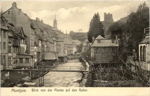 Monschau-Montjoie, Blick von der Planke auf den Haller -514588