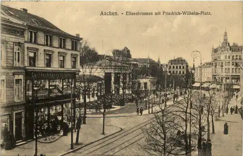 Aachen, Elisenbrunnen mit Friedrich-Wilhelm-Platz -514648