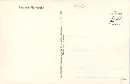 Telgte in Westfalen, Ems mit Pfarrkirche -515230