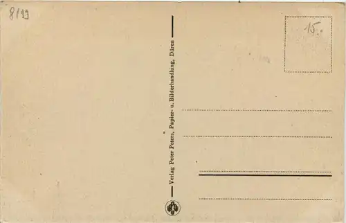 Düren, Cölnstrasse mit Postamt -515382