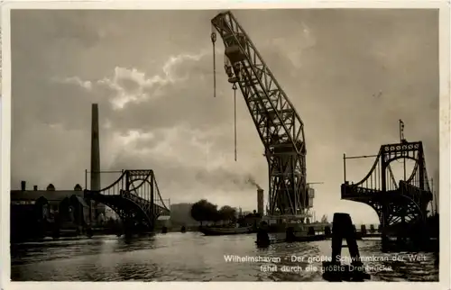 Wilhelmshaven - Der grosse Schwimmkran der Welt -488698