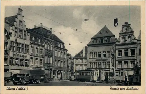 Düren, Partie am Rathaus -515550