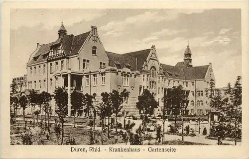 Düren, Krankenhaus Gartenseite -515534