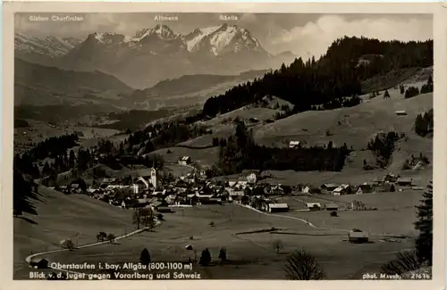 Oberstaufen, Blick v.d. Juget gegen Vorarlberg und Schweiz -399374