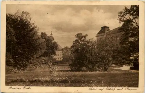 Gotha, Blick auf Schloss und Museum -517016